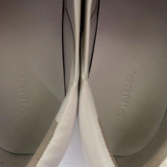 Vince Wilden white leather slip-on espadrille platform sneaker 38.5 8.5 worn 3x - Picture 6 of 9